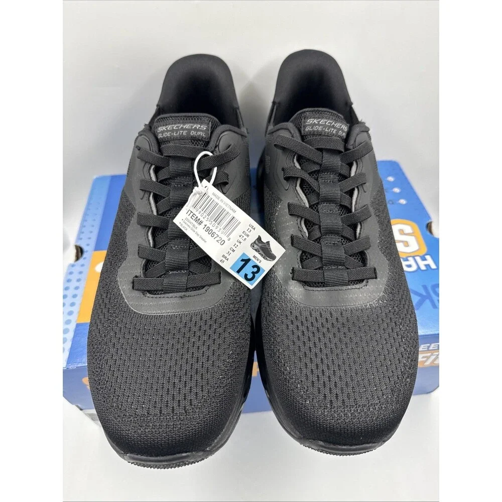 Skechers Men's Hands Free Swift Fit Slip On Memory Foam Shoes - Size 13 Black